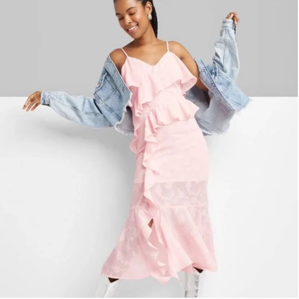 Wild Fable Pink Ruffle Dress